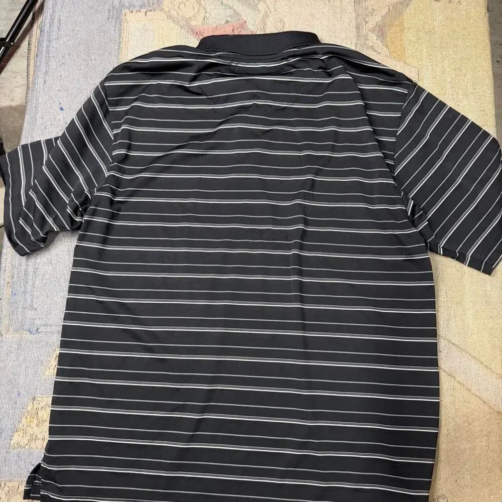 Pga-tour Men's Black and Grey Polo-shirts